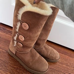 Tall UGGS with buttons